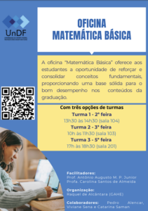 Cartaz Oficina Matemática Básica